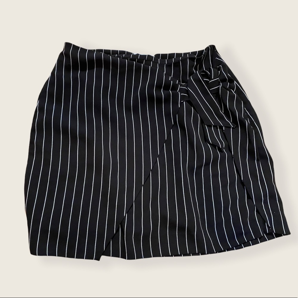 Pinstriped mini dress skirt